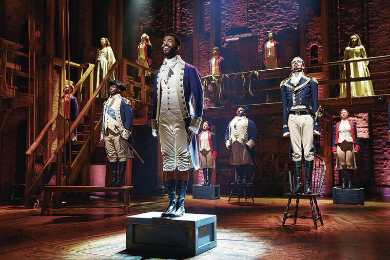 COURTESY JOAN MARCUS
                                A scene from the national tour of “Hamilton”