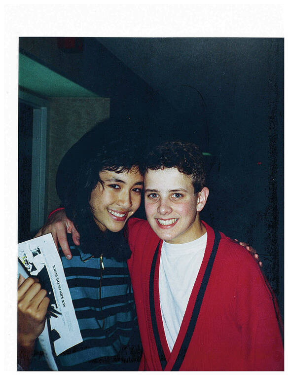 COURTESY MICHELLE RAI
                                Michelle Rai, pictured with Joey McIntyre, met the New Kids on the Block in Waikiki in 1988.