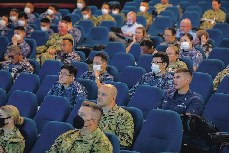 U.S. NAVY
                                Partner-nation military leaders participated in a humanitarian assistance/disaster relief symposium Tuesday at Joint Base Pearl Harbor-Hickam as part of the Rim of the Pacific training exercise.
