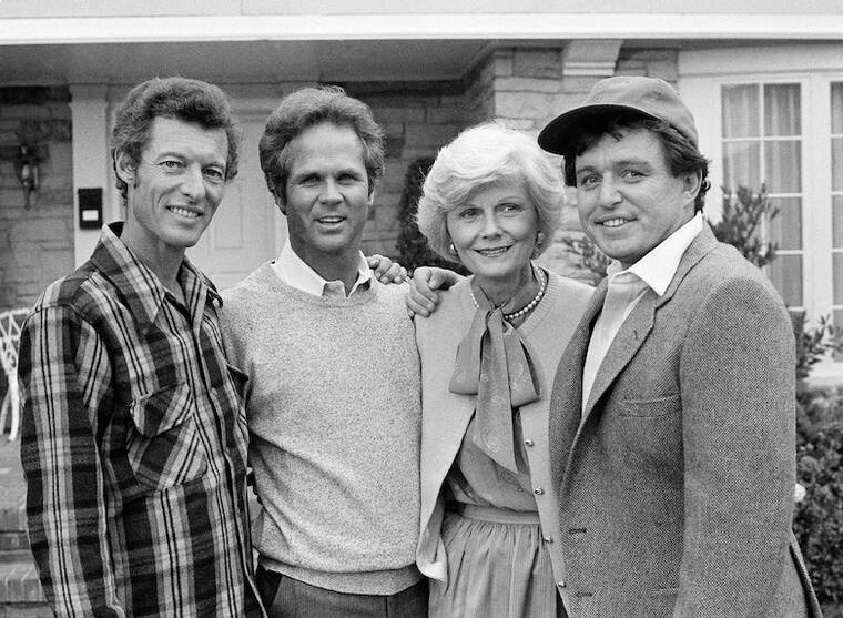 ASSOCIATED PRESS / 1982
                                Members of the original cast of the “Leave It To Beaver,” from left, Ken Osmond, Tony Dow, Barbara Billingsley and Jerry Mathers during the filming of their TV special, “Still The Beaver,” in Los Angeles.
