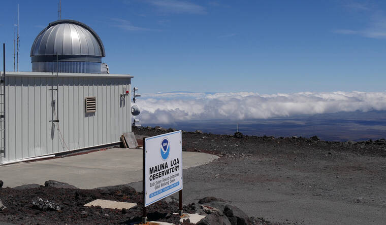 NOAA GLOBAL MONITORING LABORATORY VIA AP
                                This 2019 photo provided by NOAA shows the Mauna Loa Atmospheric Baseline Observatory, high atop Hawaii’s largest mountain in order to sample well-mixed background air free of local pollution.