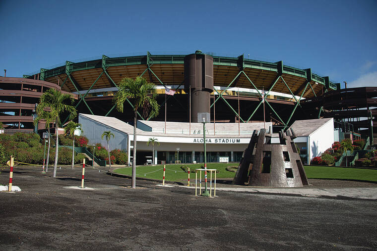 CRAIG T. KOJIMA / FEB. 21
                                Gov. David Ige in early July approved $400 million for a new stadium.