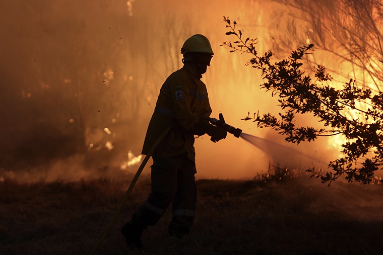 Incêndios florestais estão queimando em partes da Espanha e Portugal