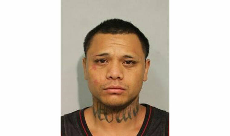 COURTESY HAWAII COUNTY POLICE DEPARTMENT Suspect Drosstain Pua of Kona is pictured.