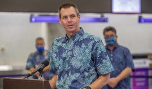 STAR-ADVERTISER FILE
                                Hawaiian Airlines president and CEO Peter Ingram