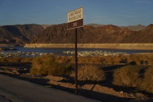 ASSOCIATED PRESS / JULY 9
                                A sign marks the water line from 2002 near Lake Mead at the Lake Mead National Recreation Area near Boulder City, Nev. The largest U.S. reservoir has shrunken to a record low amid a punishing drought and the demands of 40 million people in seven states who are sucking the Colorado River dry.