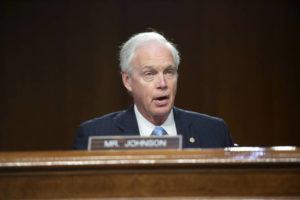POOL VIA AP
                                Sen. Ron Johnson, R-Wis., speaks during a Senate Foreign Relations committee hearing in Washington on April 26.