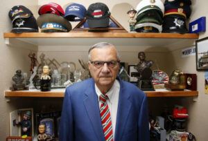 ASSOCIATED PRESS / 2020
                                Former Maricopa County Sheriff Joe Arpaio poses for a photo on July 22, in Fountain Hills, Ariz.