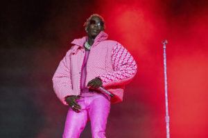 INVISION / AP / 2021
                                Young Thug performs on Day 4 of the Lollapalooza Music Festival on Aug. 1, 2021, at Grant Park in Chicago.