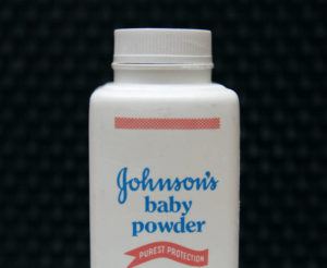 ASSOCIATED PRESS
                                A bottle of Johnson & Johnson’s baby powder is displayed in San Francisco. Johnson & Johnson is pulling its iconic, talc-based Johnson’s Baby Powder from shelves worldwide next year in favor of a product based on cornstarch.