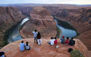 ASSOCIATED PRESS
                                Visitors view the dramatic bend in the Colorado River at the popular Horseshoe Bend in Glen Canyon National Recreation Area, in Page, Ariz., in September 2011. Some 40 million people in Arizona, California, Colorado, Nevada, New Mexico, Utah and Wyoming draw from the Colorado River and its tributaries.