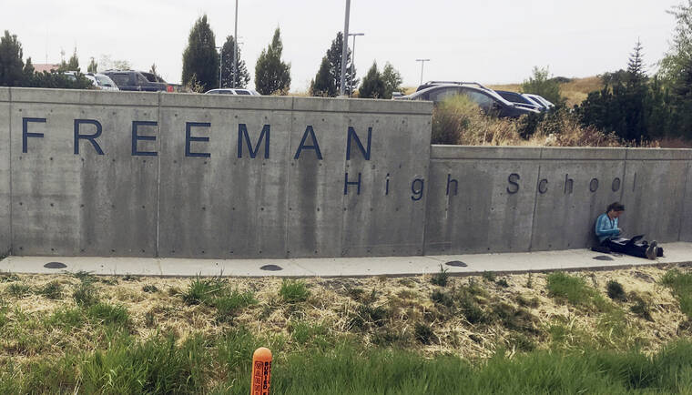 ASSOCIATED PRESS / 2017
                                The sign for Freeman High School in Rockford, Wash., is seen outside the campus.
