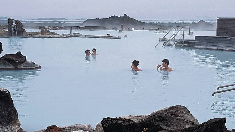 TRIBUNE NEWS SERVICE
                                The sprawling Myvatn Nature Baths feature mineral-rich, milky blue waters.