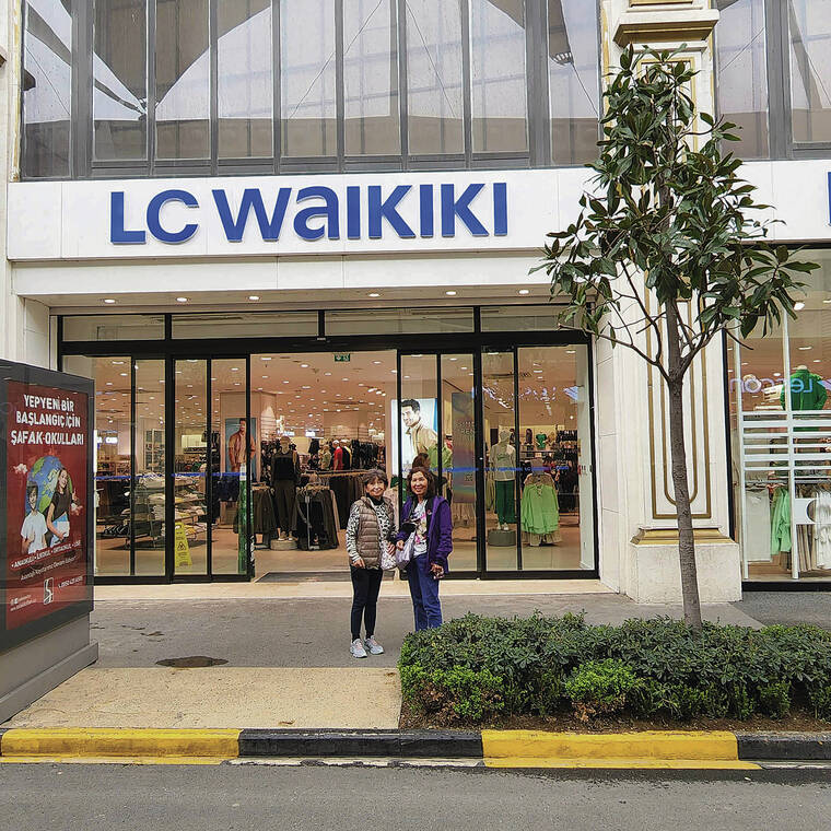Diane Yuriko Murata and May Whitten spotted an LC Waikiki clothing store in Istanbul, Turkey, in April. Murata writes that it’s “great to travel again!” Photo by Derrick Kaw.
