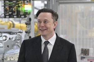 ASSOCIATED PRESS / MARCH 22
                                Tesla CEO Elon Musk attends the opening of the Tesla factory Berlin Brandenburg in Gruenheide, Germany in Marcb.