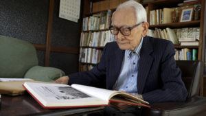 ASSOCIATED PRESS / SEPT. 16
                                Shigeru Imaizumi, a 96-year old graduate from Kenkoku University, looks through an album of classmates in Toyokawa, Aichi prefecture, Japan, on Sept. 16. Kenkoku University was established in northern China in 1938 as a grand piece of imperial propaganda meant to celebrate Japan’s prewar colonization of large swaths of Asia, but in recent years, the dwindling number of surviving students, their families and those who have researched its history have come to share a sense of cross-national unity.