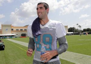 ASSOCIATED PRESS
                                Miami Dolphins tight end Gavin Escobar walks off the field at the team’s training camp, in July 2018, in Davie, Fla. Two rock climbers, including the former NFL player, were found dead near a Southern California peak after rescue crews responded to reports of injuries, authorities said Wednesday.