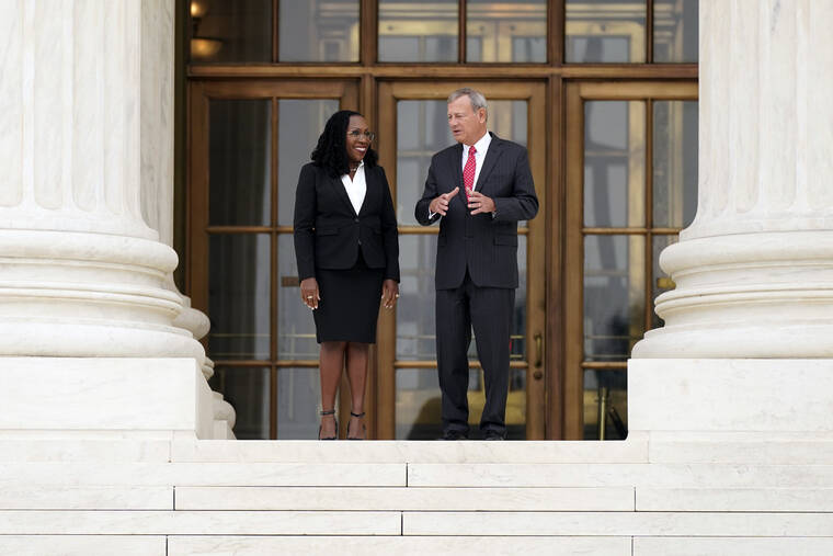 Justice Jackson makes Supreme Court debut in brief ceremony