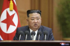 KOREAN CENTRAL NEWS AGENCY / KOREA NEWS SERVICE / AP
                                This photo provided by the North Korean government shows North Korean leader Kim Jong Un delivers a speech during a parliament in Pyongyang, North Korea, Sept. 8.