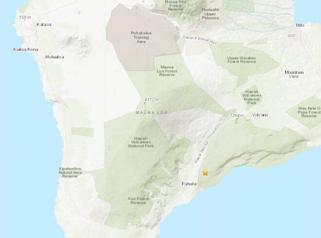 4.5-magnitude earthquake shakes southwestern rift zone of Kilauea volcano