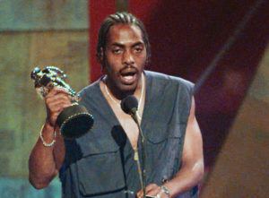 ASSOCIATED PRESS / 1996
                                Coolio, whose legal name was Artis Leon Ivey Jr., accepts the award for the Best Rap Video at the MTV Video Music Awards in New York on Sept. 4, 1996.