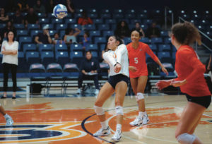 COURTESY KATIE ALBERTSON / CAL STATE FULLERTON
                                Nadia Koanui is second in the Big West in digs per set at 4.61, behind only Campbell Jensen of UC Irvine’s 4.96. The Titans lead the conference in the category.