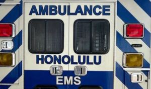 COURTESY HONOLULU EMERGENCY MEDICAL SERVICES
                                A Honolulu Emergency Medical Services ambulance.