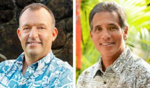 STAR-ADVERTISER
                                Hawaii gubernatorial candidates Josh Green, left, and Duke Aiona are pictured.