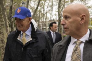 ASSOCIATED PRESS
                                Tom Barrack, left, arrives at Brooklyn Federal Court, today, in New York.