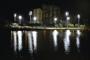 GEORGE F. LEE / GLEE@STARADVERTISER.COM
                                The park, pictured at top, is on the city’s list of parks that will have upgrades, such as changing the lights to LEDs.