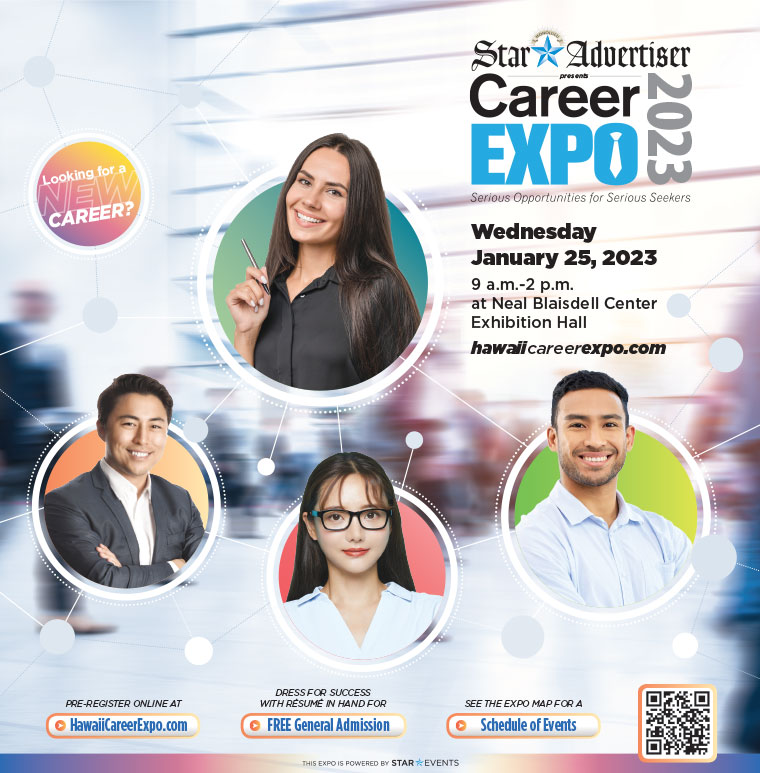 Career Expo January 25, 2023 Honolulu StarAdvertiser