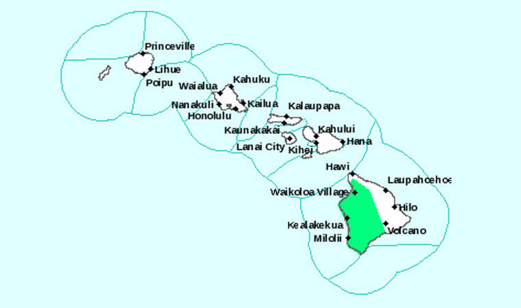 Flood advisory issued for portions of Hawaii island