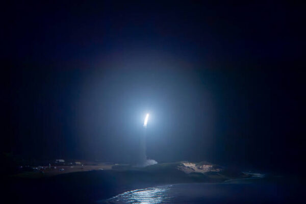 American and Australian forces conduct a missile defense test off Kauai