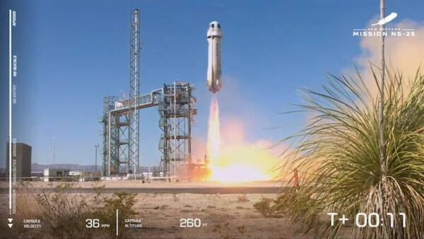 Bezos’ Blue Origin launches first crew to edge of space since 2022