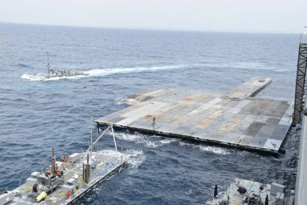 U.S. military pier starts moving toward Gaza