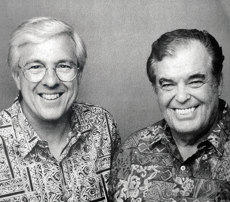 KSSK
                                Larry Price, above right, famously used malapropisms and mispronunciations to keep radio listeners tuned in to what he might say next. He is pictured with Michael W. Perry.