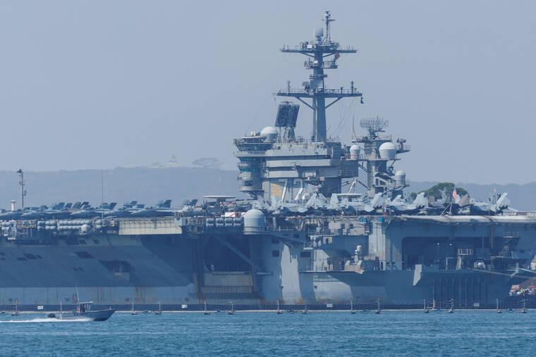 U.S. shoots down Iranian drone approaching aircraft carrier