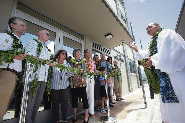 State-subsidized rental housing for middle-income households blessed in Waipio