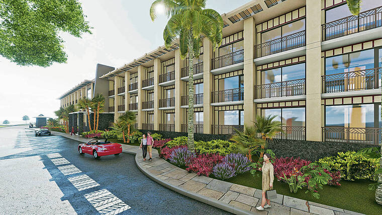 COURTESY REEF CAPITAL PARTNERS
                                Artists renderings show some of Reef Capital Partners plans for Coco Palms, including restoring historic structures and building a new 351-room hotel.