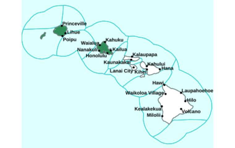 COURTESY NWS
                                A map shows the areas, in green, covered by a flood watch from this evening through Thursday afternoon.